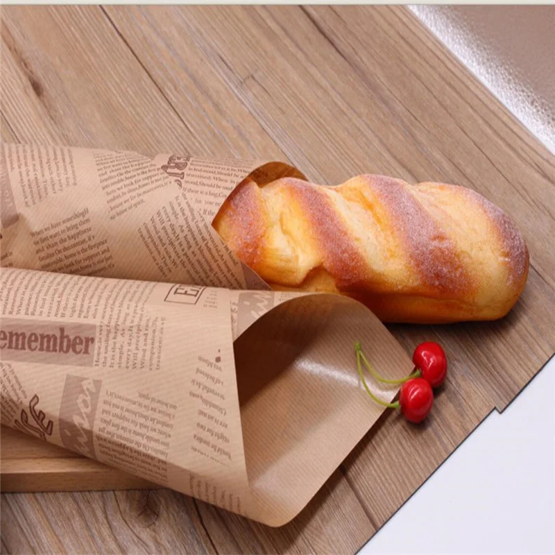 Food Wrapping Paper Tray Liner Liners Decorative Oil-proof Bread  Grease-resistant Disposable Trays