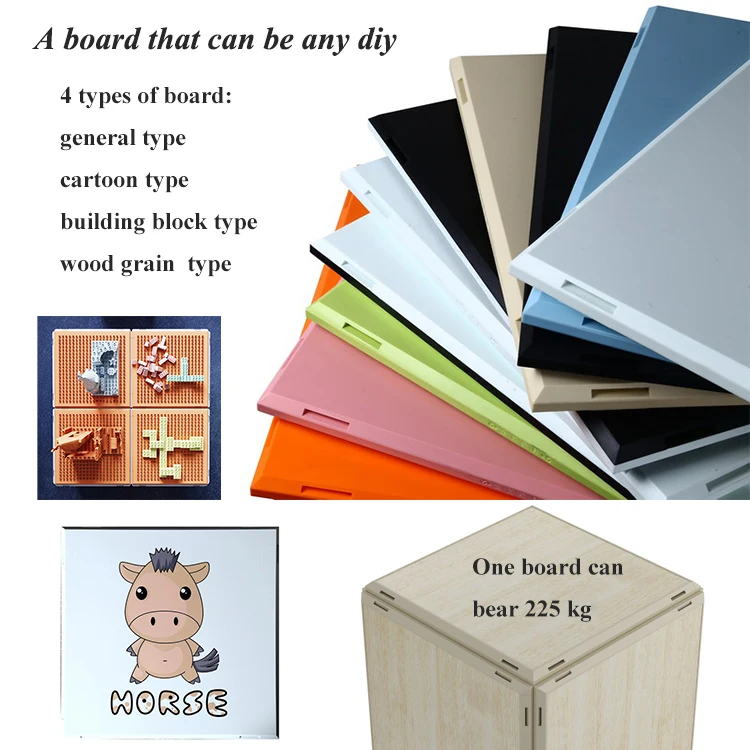 Storage Cabinet DIY Modular Storage Cube Home Furniture Kitchen Furniture DIY Plastic Bedroom Furniture Wardrobe Guangdong 100