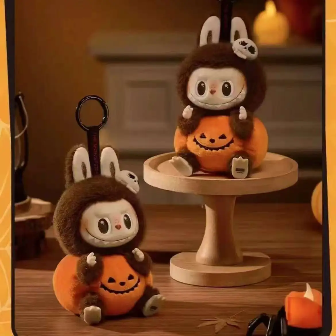 【完売品】 LABUBU ぬいぐるみ ハロウィン 約15cm Halloween Labubu Toy - Cute Anime Monster Pumpkin Gift