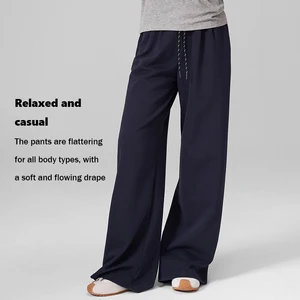 XW-DZ5624  Sportswear Manufacturerhigh Quality Drawstring Pocket Fitness Pants Outdoor Running Women's Gym Activewear