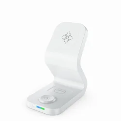 New Design 15w Mobile Phone Qi Fast Magnetic 3 In 1 Wireless Charger for iPhone 12 Mini Max Pro for Apple Watch Earphone