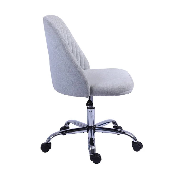 Highest Quality Home Office Fabric Material Comfortable Grey Dining Room Chair