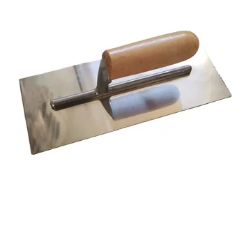 Stainless Steel Blade Building Products Plastering Trowel With Wooden Handle Fat Drywall Trowel Masonry Trowel