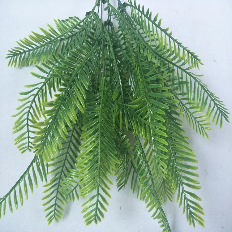 Joy Hot Sale Artificial Persian Leaf Green Plant For Plant Backdrop Decoration Artificial Plant