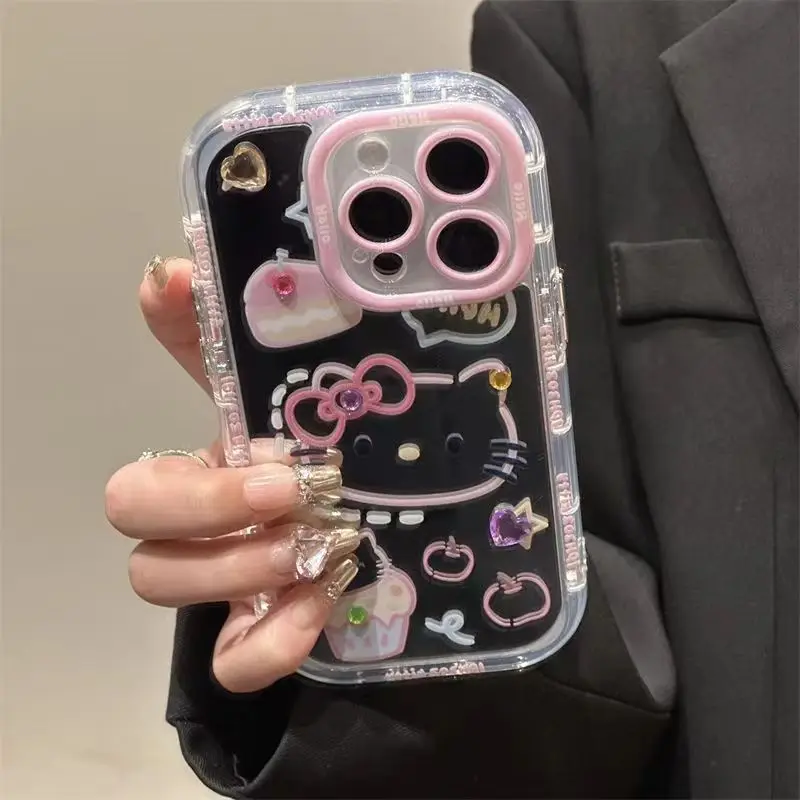 Popular With Girls Hello Cute Kitty Cat Makeup Mirror Mobile Pc Phone ...