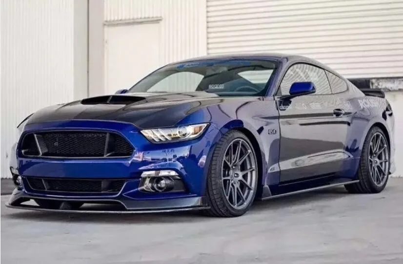 Car Body Kit Real Carbon Fiber Front Splitter For Ford Mustang 2015