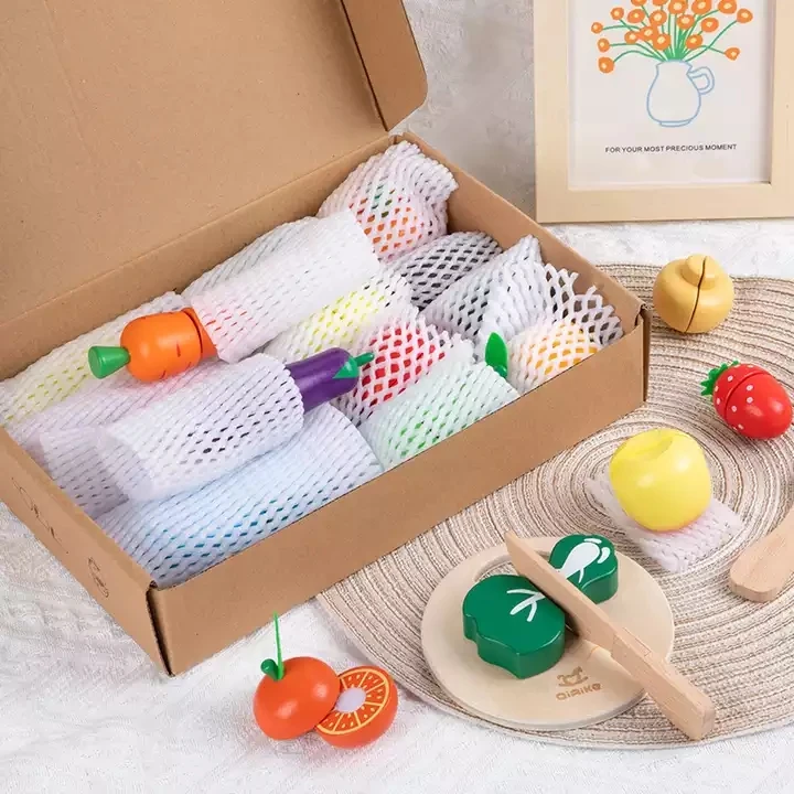 Игрушка для резки овощей, фруктов, магнит, детская деревянная кухонная игрушка для готовки, раннее обучение, обучающая игрушка, подарок