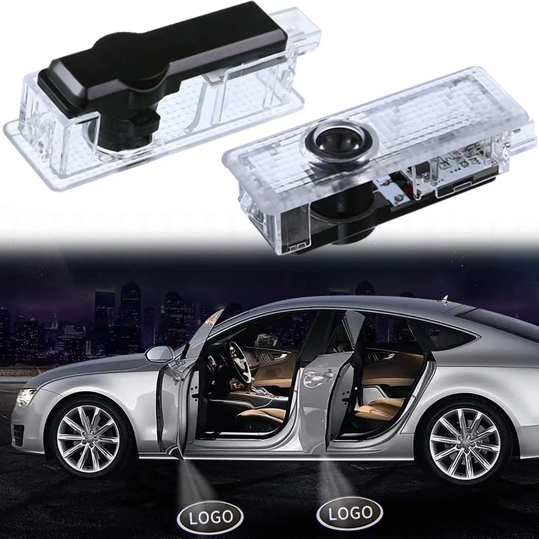 Buy LED Car Door Light Projector Courtesy LED Laser Welcome Lights