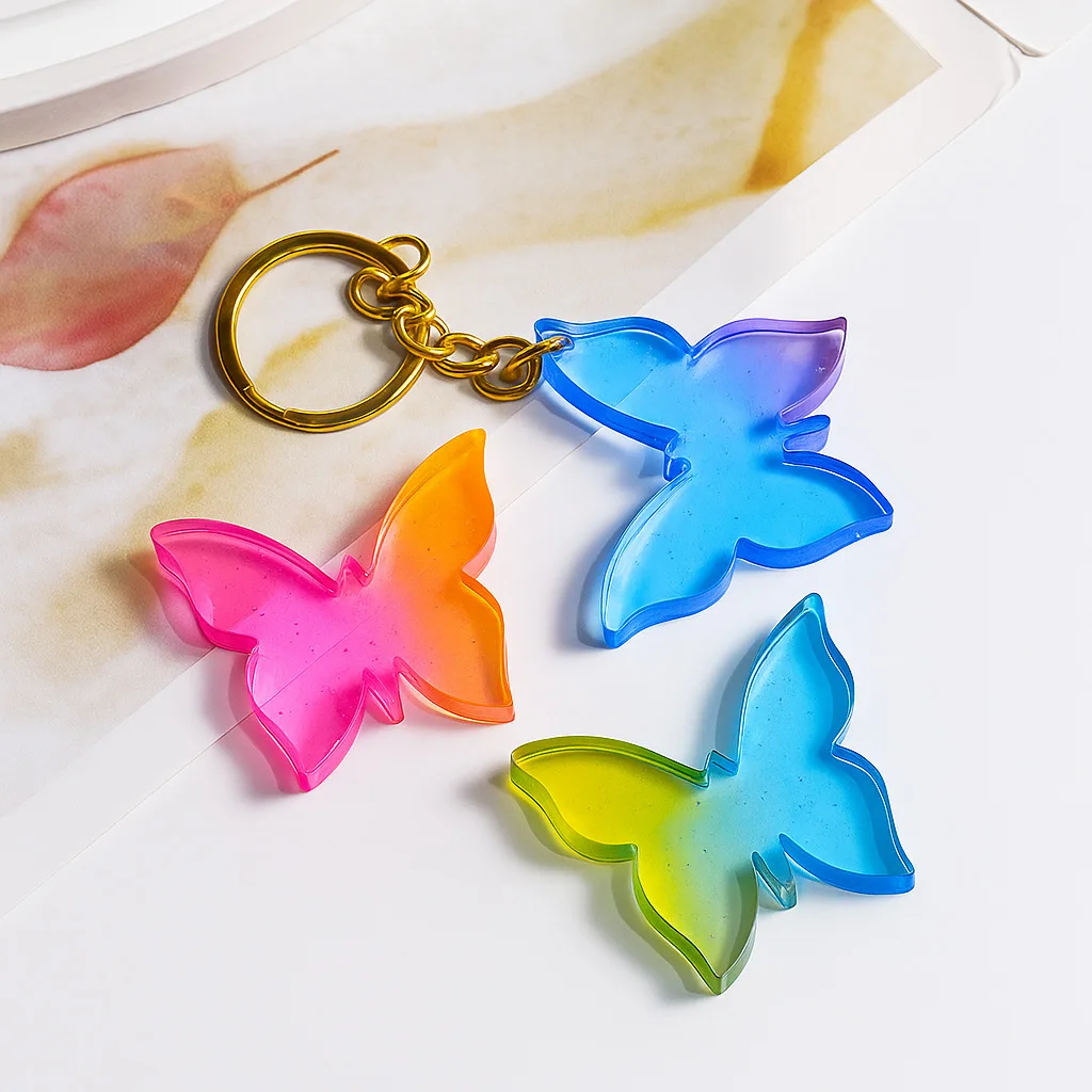 Butterfly Necklace Pendant Earrings Jewelry Pendant Silicone Mold Necklace Pendant Mold Creative DIY Mold factory