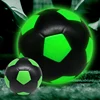 Pallone da calcio luminoso a LED verde in gomma