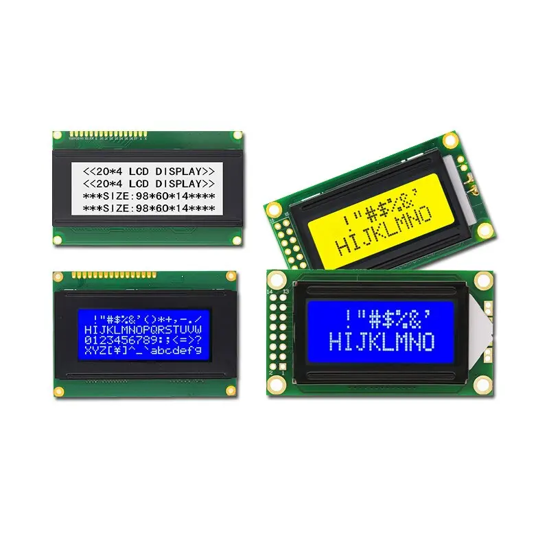 0802 1601 1602 Lcd 2002 2004 4002 8X2 16X1 16X2 20X2 20X4 40X2 Monochrome Character Dot matrix Lcd Display Module