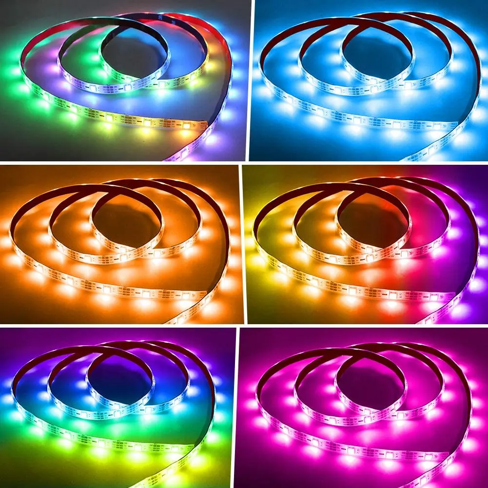 Dc12v Ws2811 Dreamcolor Led Strip 5m/10m Rgbic 5050 Smd Rainbow