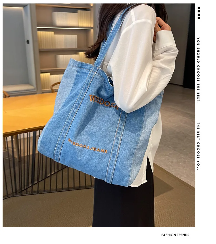 トートバッグ SALE  Jeans   Shopper bags Rag & Bone Ladies Denim Tote Bag Handbag Jean Shopper Bag