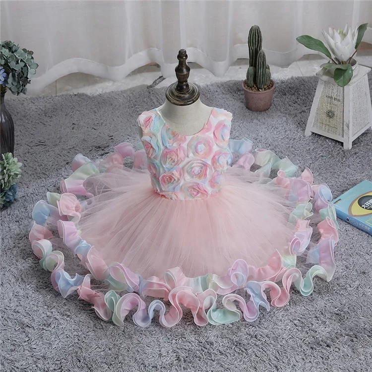 Bulk-buy ABC Kids Fashion Design Organic Cotton Baby Dresses Girls 1st  Birthday Dress for Baby Girl price comparison