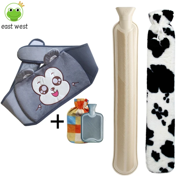 Winter Long Hot Water Bag Filled with Water, Rubber Hot Water Bag Extended and Thickened, Warm Blanket Bed