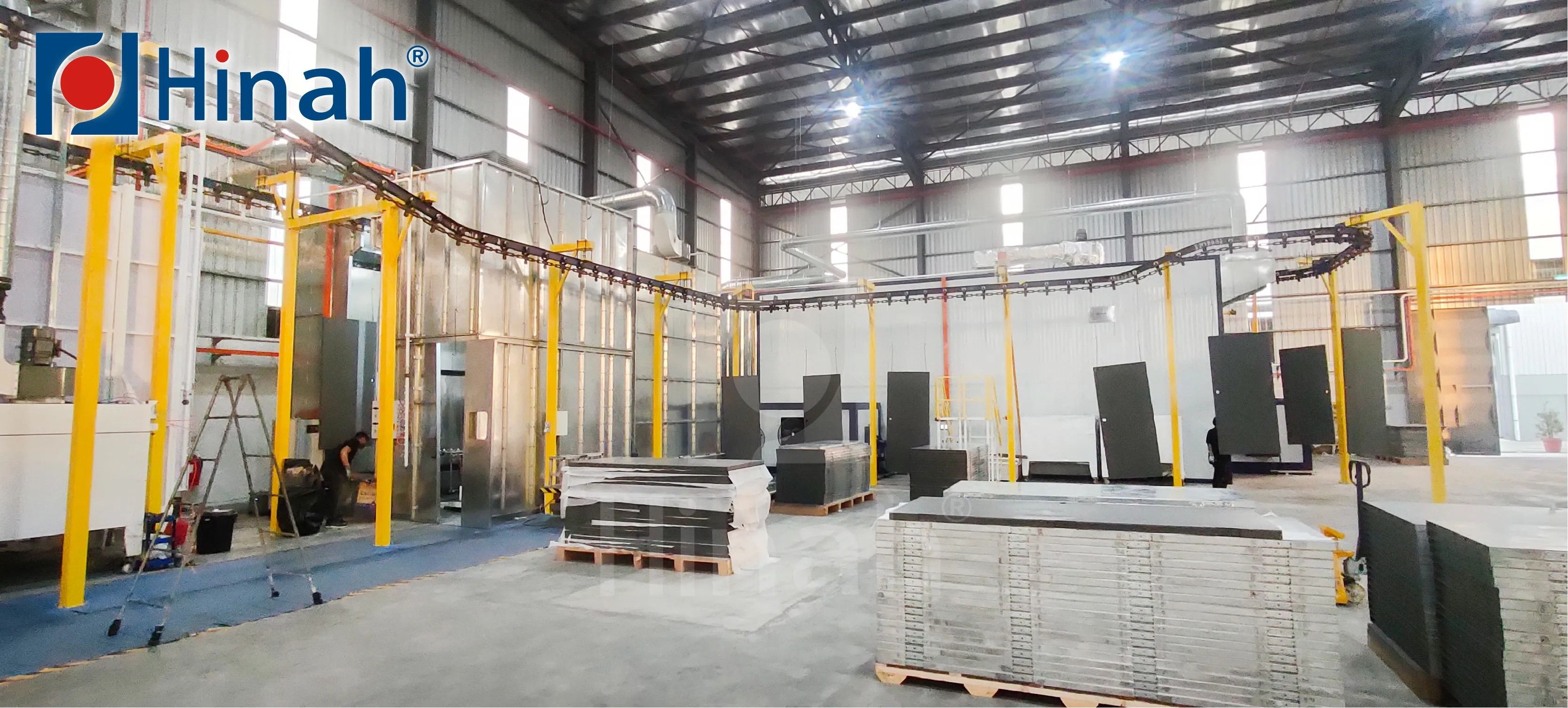Automatic Powder Coating Equipment with Cyclone Powder Coating Booth
