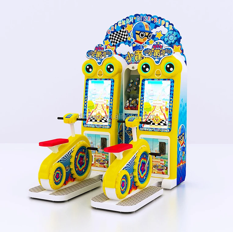 Dinibao Coin Operated Game Machines Chicken Bike Rider Ticket Lottery Arcade Machine for Amusement Park
