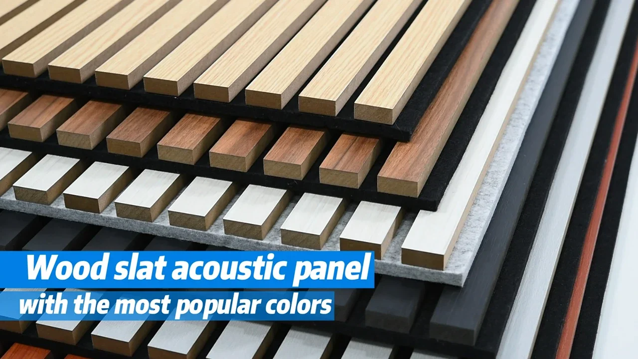 Dayin Wooden Sound Absorption Material Slat Wood Acoustic Panel For 