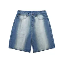 Custom Faded Front Washed Men Baggy Oversize Jorts Summer Basic Shorts