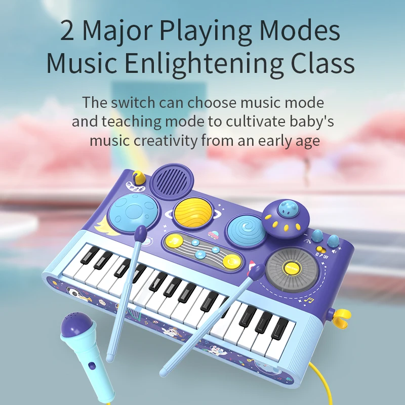 FiveStar Battery Operated Plastic Toy Gaming Keyboard Oriental Music Piano Instrument for Kids Musical Keyboard Toys