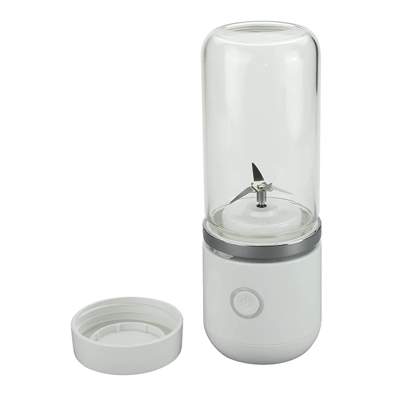 Outdoor Fresh Juicer 380ml Glass 4 Blades Usb Rechargeable Personal