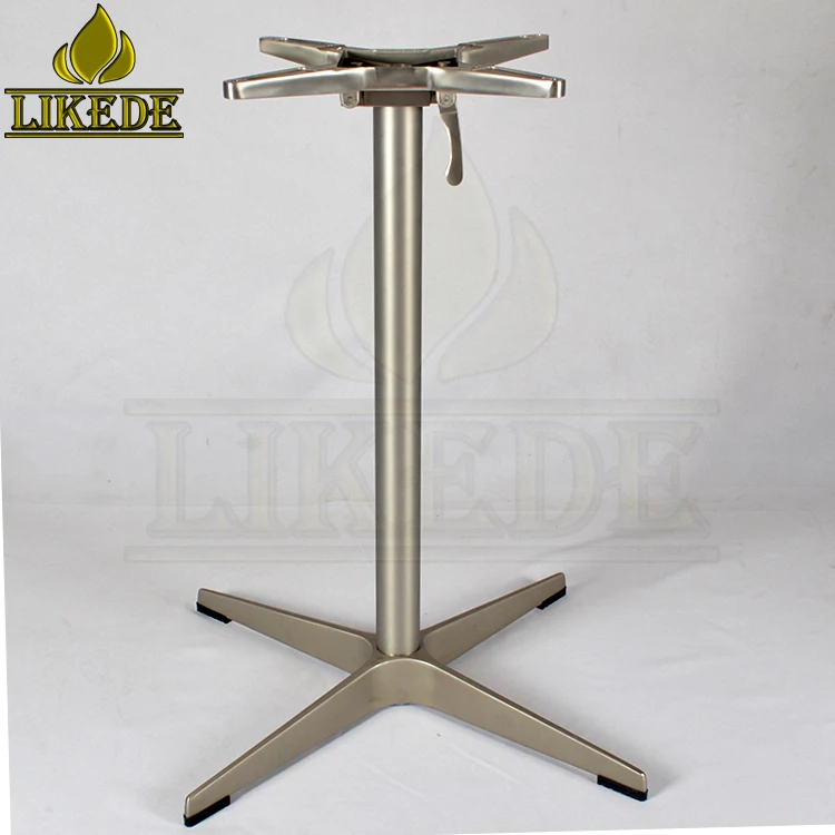 Aluminum Outdoor Folding Table Base Metal Foldable Furniture Legs for Restaurant Use