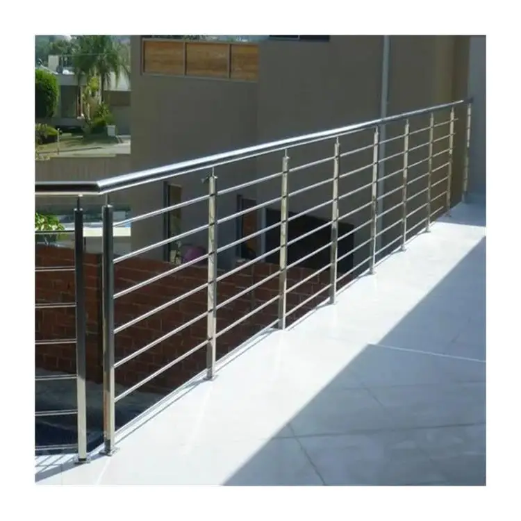 North American Horizontal Rod Railing Staircase Handrail Metal Deck ...