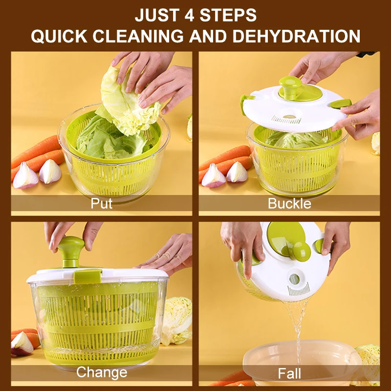 High Quality Hand Manual Operated Kitchen Vegetable Salad Dryer Chopper