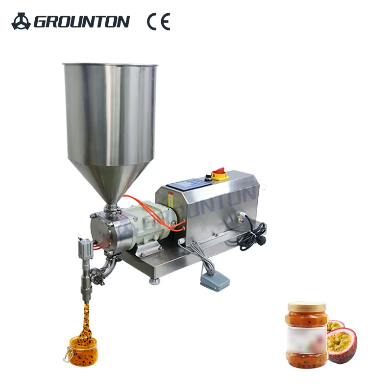 Factory sales semi automatic servo motor high viscosity liquid filling machine
