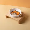 tiger bowl+wood stand