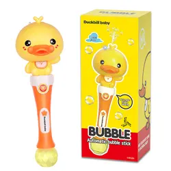 Совершенно новый пистолет-воздуходувка для пузырей Для TikTok Maker мультяшный Утконос Детская уличная упаковка пластиковая пузырьковая палочка