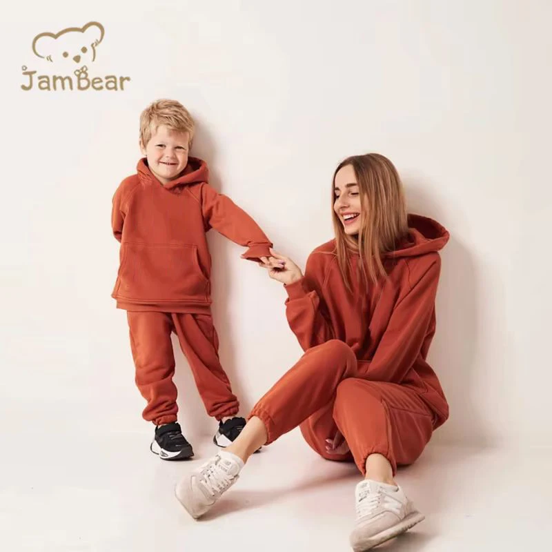 Mommy Me Matching Organic Cotton Sweatsuit Set OEM Available