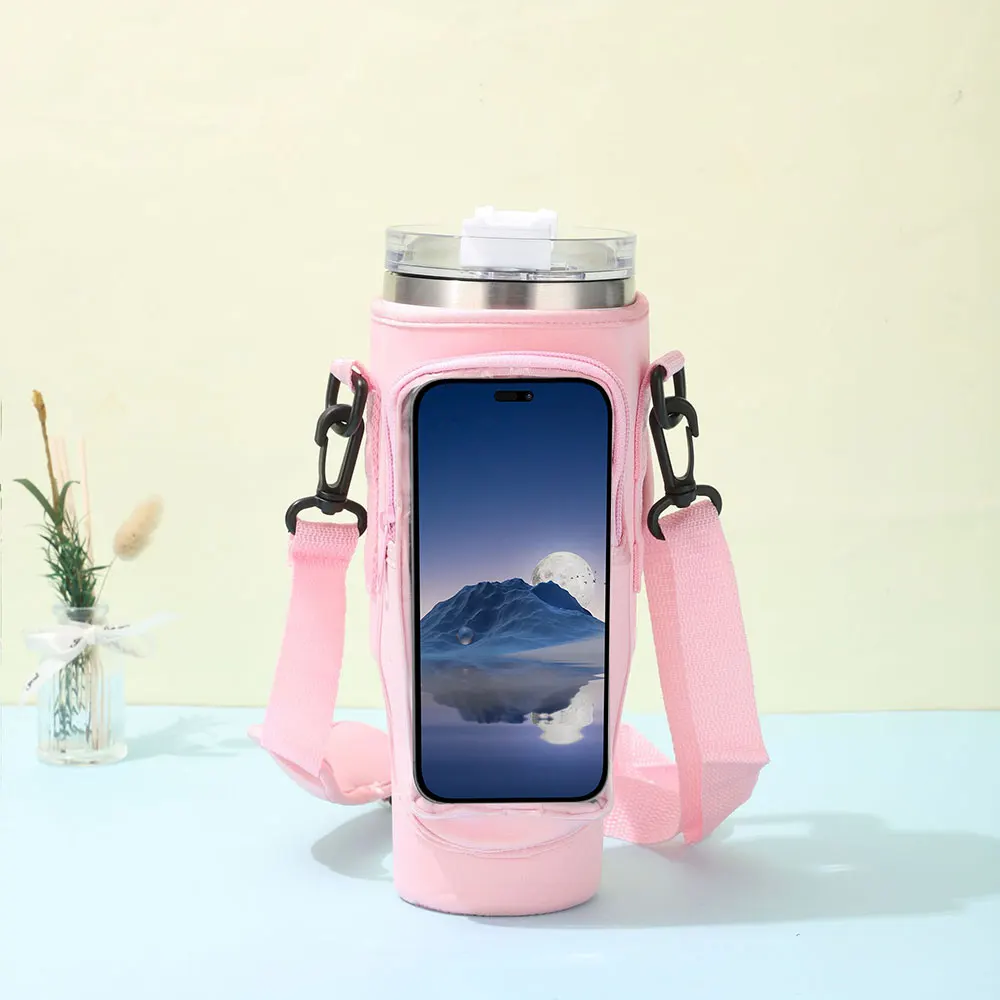 Étui de téléphone au nouveau design Pochette de voyage Pour tasse Stanley 40Oz Avec poignée Tumbler Bouteille d'eau Thermale Bt18 Laudtec  