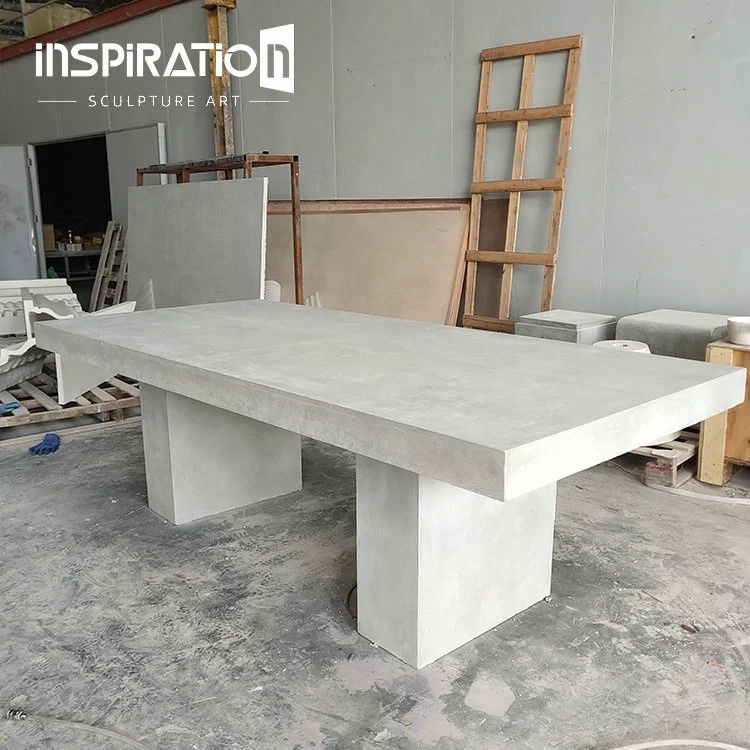 INSpiration Customized GRC Precast Outdoor Patio Table Concrete Picnic Tables