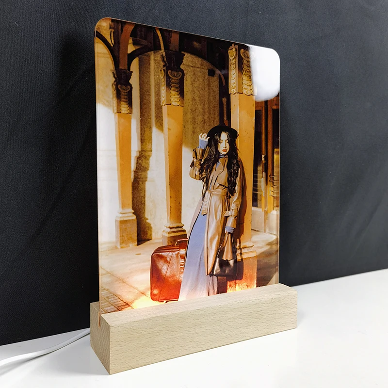 Sublimation Frame Light Up Sublimation Acrylic Photo Frame with LED Base - Eco-Friendly ...