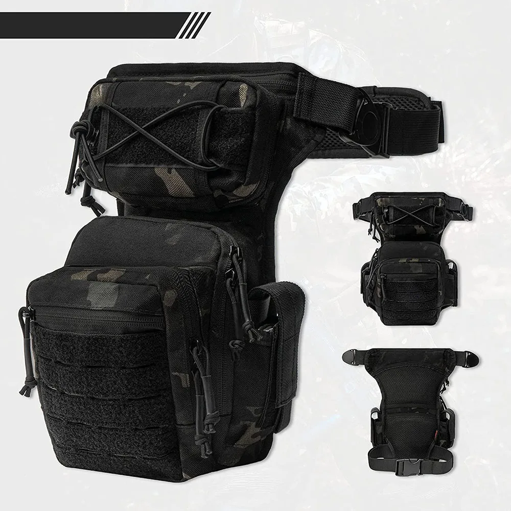 FREE SAMPLE Men's Assault Thigh Bag Multifunctional Assault Bag Outdoor Hiking Thigh Bag