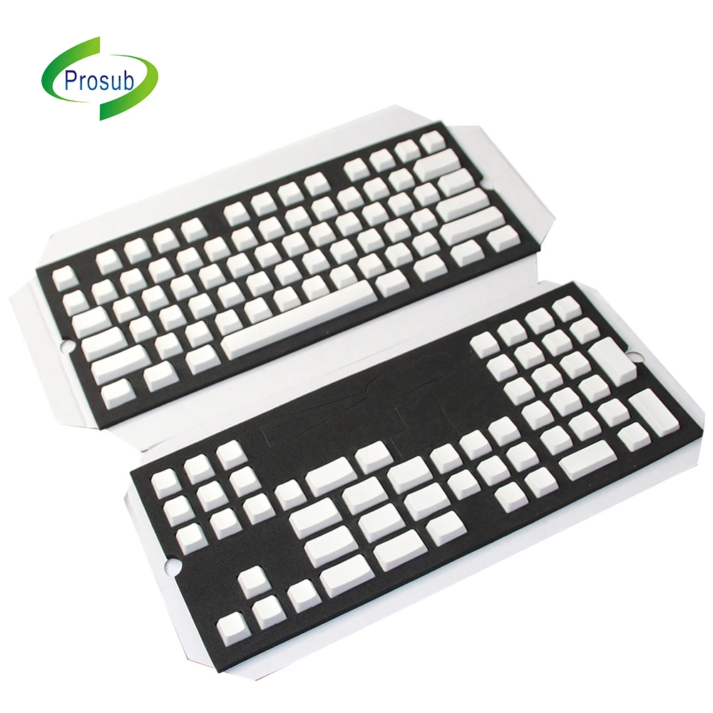 Prosub Dye Sublimated Keycap Sublimation Keyboard Keycaps Blanks Custom Printing  Keycaps 130 Keys