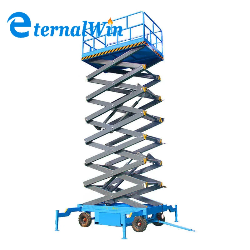 Indoor Outdoor Scissor Lift Platform Ladder Lift Scissor Lifter Rough