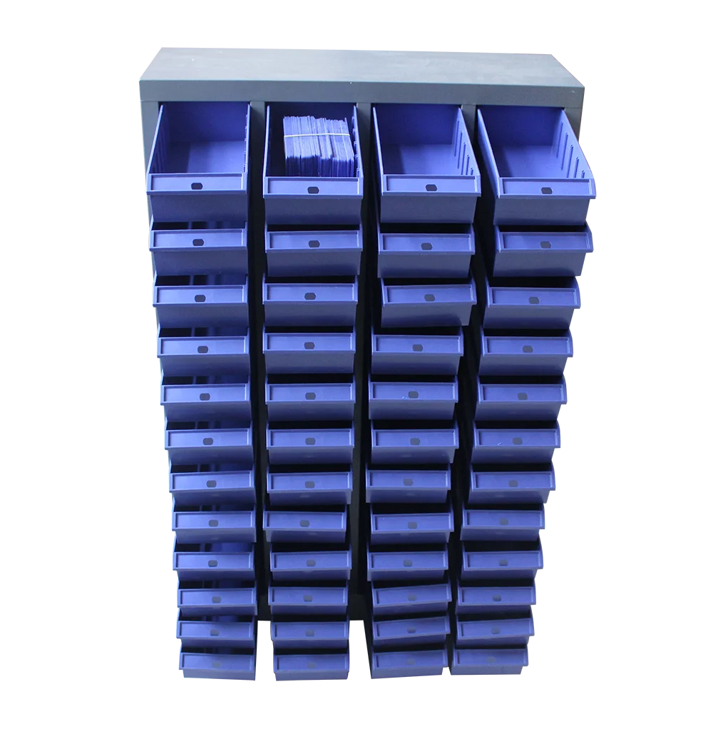 Bloc de rangement tiroir (polypropylène) casier métal (48 tiroirs) BT48
