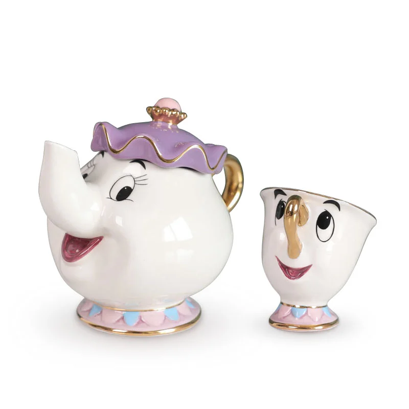 Wholesale Beauty And The Beast Porcelain Tea Sets With Teapot Ceramic