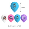 Demon-hunting girls group balloons-18 pcs