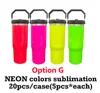 Vasos térmicos de 30 oz en colores neón