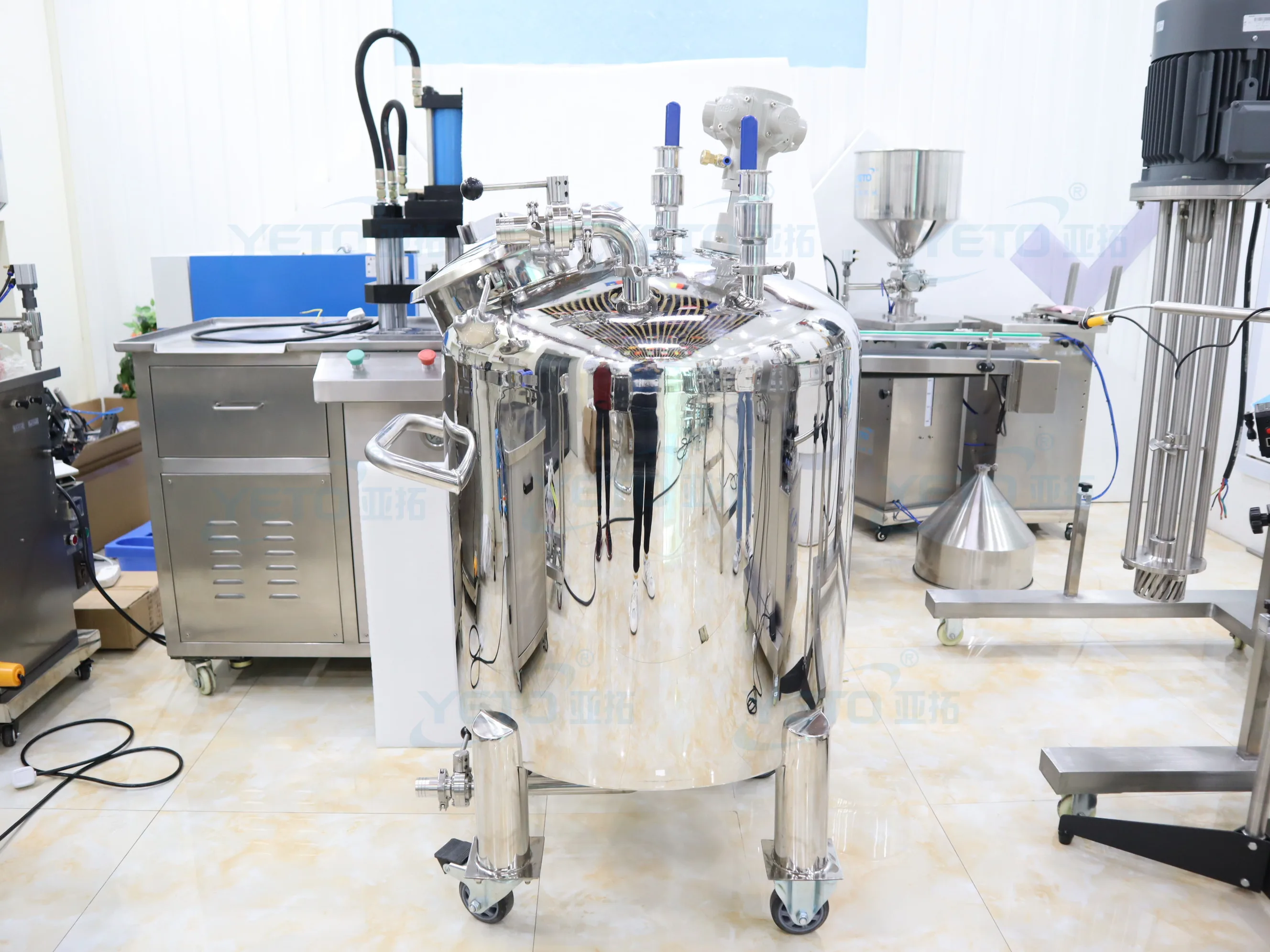 Линия по производству духов YETO смесительная машина производство ароматов смеситель из нержавеющей стали емкость с мешалкой