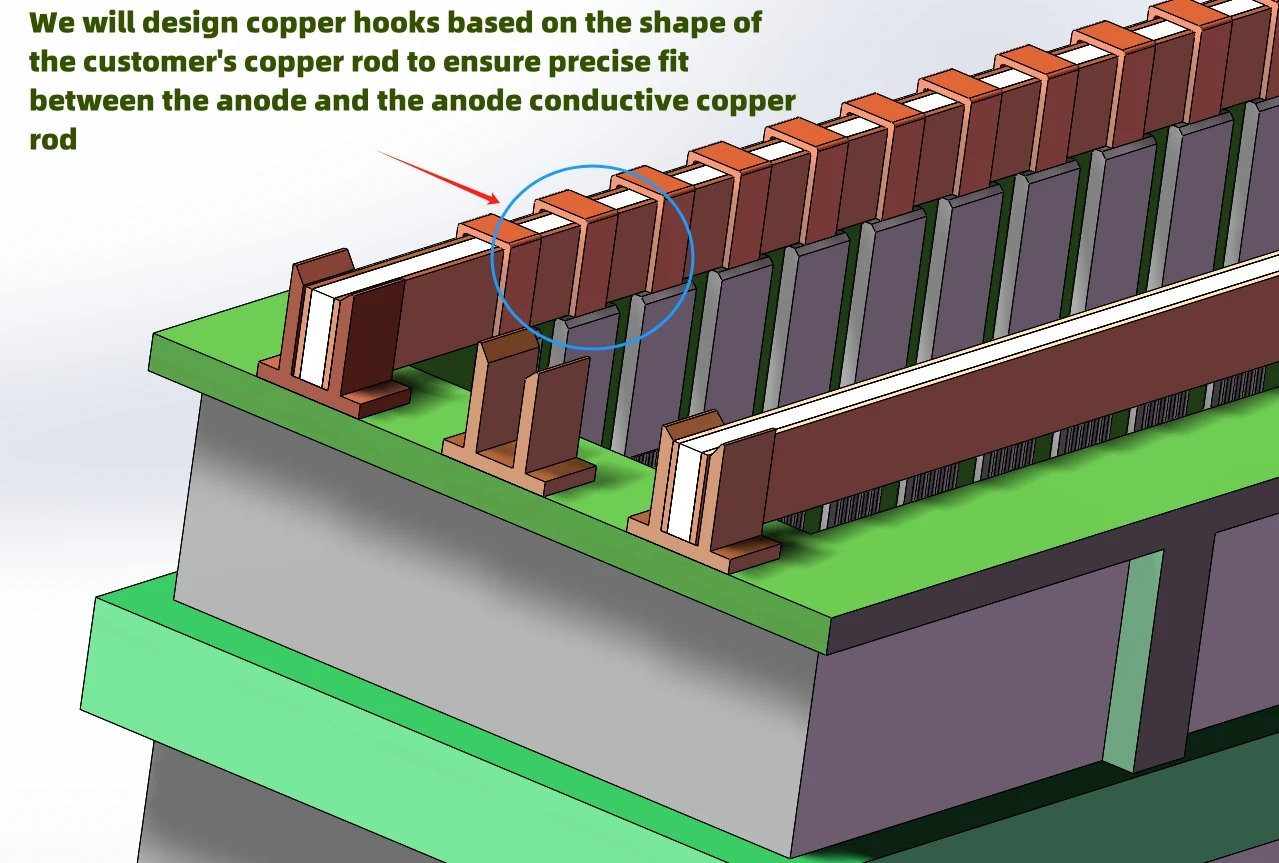 Wave Anodes Factory Chrome Plating Anodes With Copper Bar Best Price