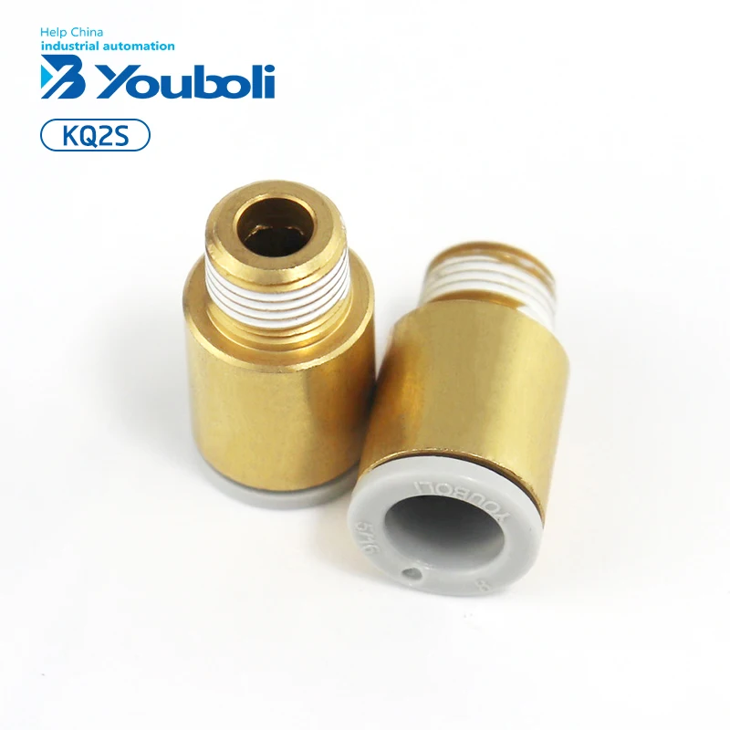 YBL KQ2S Serie Raccordo Rapido in Bronzo Ultimo Design Raccordo per Tubo d'Aria in Plastica con Prezzo Ragionevole Nuove Condizioni