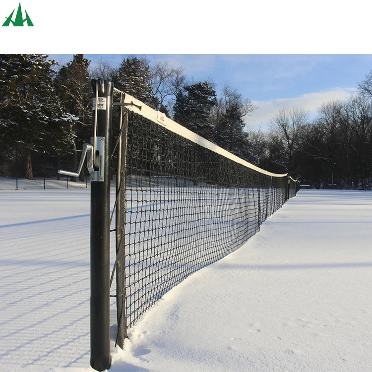 Высококачественная сетка для теннисного корта профессиональная 12 8 м с двухслойной сеткой вязания вручную