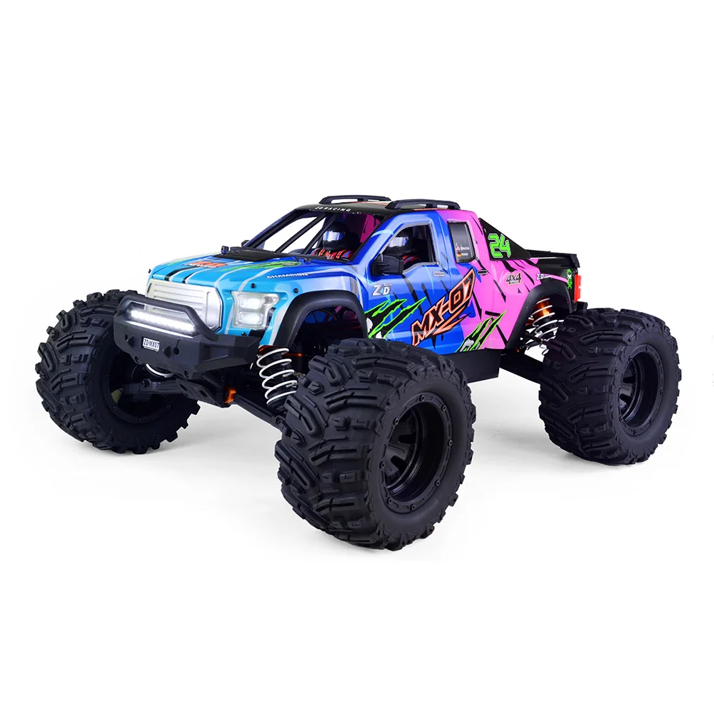 ZD MX-07 RC CAR 80KM/H 6S 8S ESC 4WD Brushless Racing Electric Off-road  Monster Truck Toys 2.4Ghz 4CH Transmitter Receiver