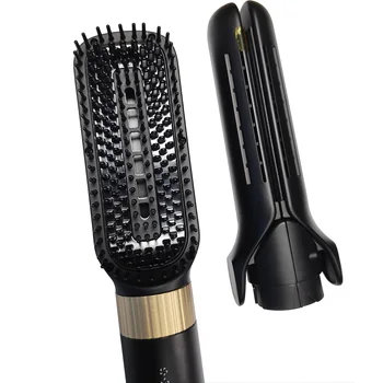 Magic hair styling multi-role hair care product comb straightener and curler 3 in 1 styling easy for women