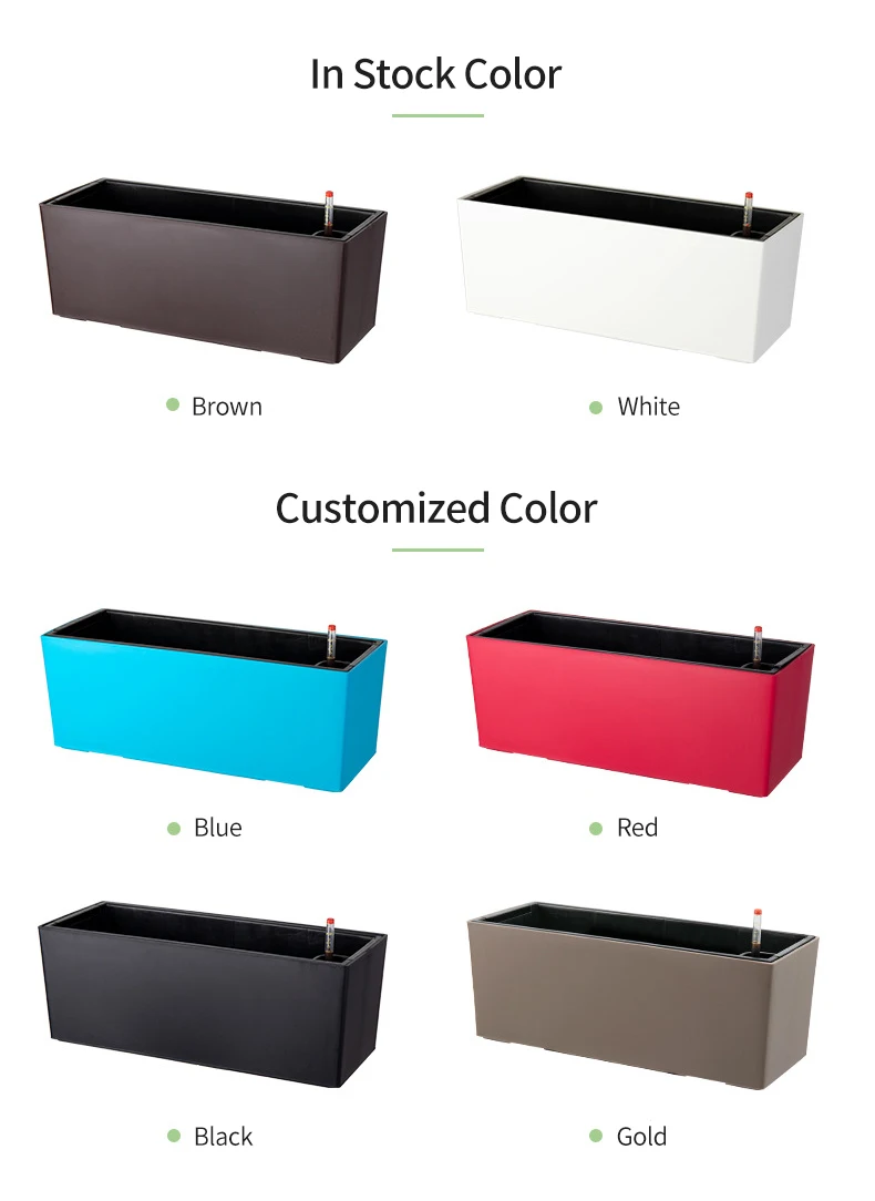 Прямоугольные самополивающиеся горшки y macetas для балкона подвесные пластиковые цветочные окон