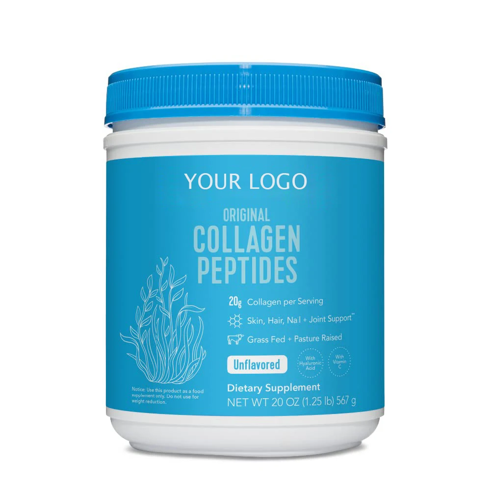 Proteins Collagen Peptides Powder with Hyaluronic Acid and Vitamin C Unflavored